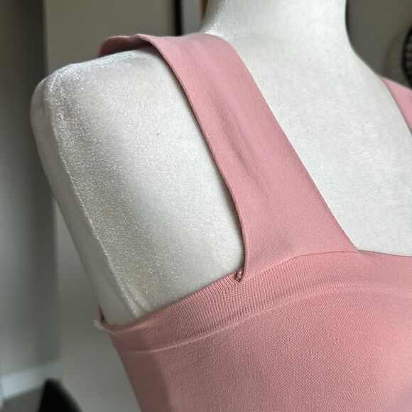 NWOT Free People Straight Lines Bralette M/L Pull On Longline Wide Strap Stretch - Picture 12 of 13